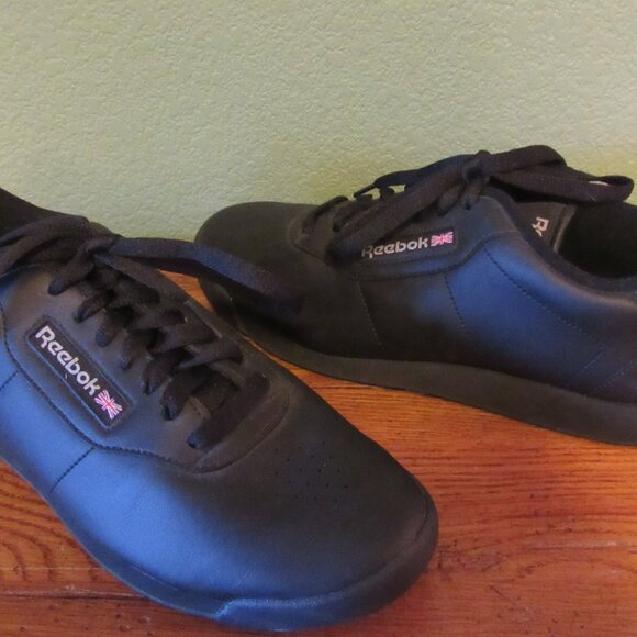 REEBOK Classic Ortholite Athletic Black Sneakers Walking Shoes Women Size 9 - Picture 1 of 11